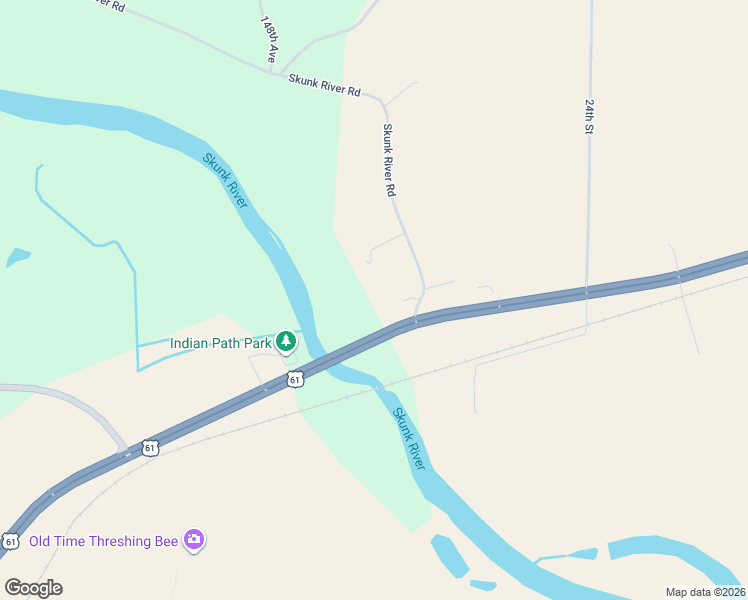 map of restaurants, bars, coffee shops, grocery stores, and more near 14369 Skunk River Road in Burlington