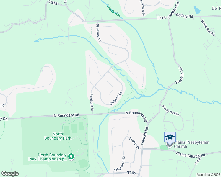 map of restaurants, bars, coffee shops, grocery stores, and more near 409 Chestnut Grove in Cranberry Township