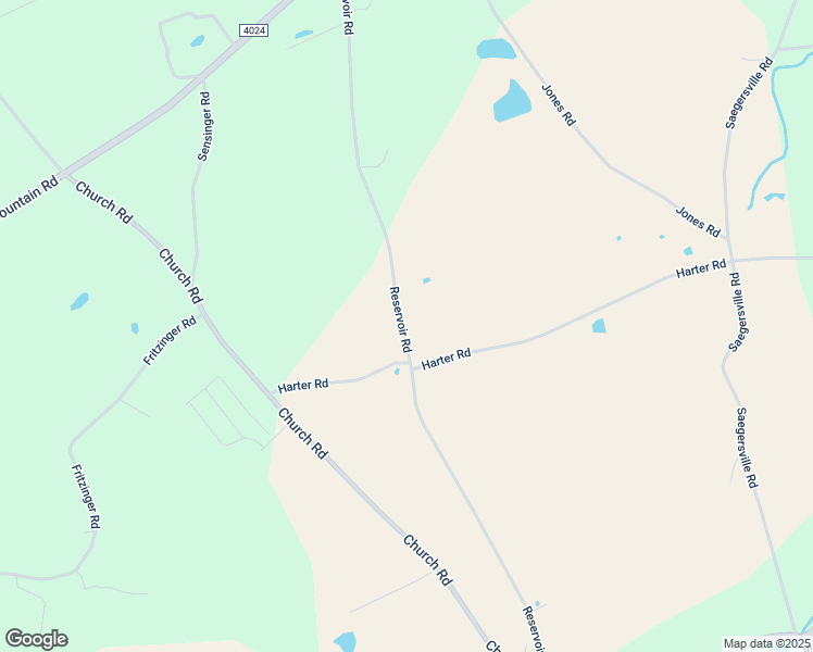 map of restaurants, bars, coffee shops, grocery stores, and more near 8181 Reservoir Road in Germansville