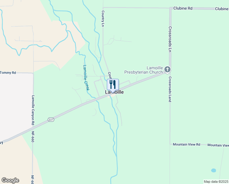 map of restaurants, bars, coffee shops, grocery stores, and more near in Lamoille