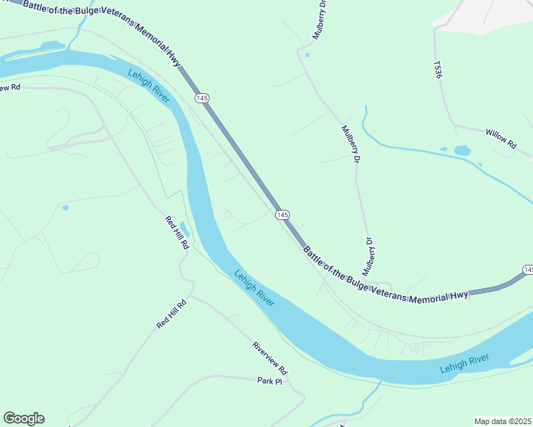 map of restaurants, bars, coffee shops, grocery stores, and more near 4531 3 Mile Lane in Walnutport