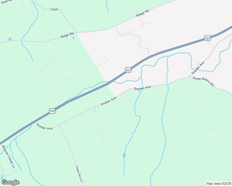 map of restaurants, bars, coffee shops, grocery stores, and more near 2972 Snyder Avenue in Beaver Springs