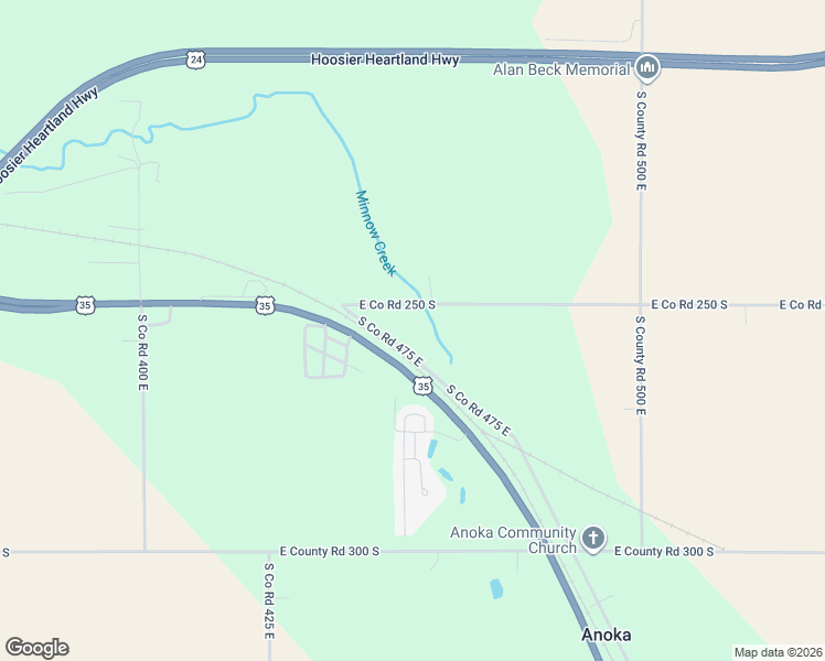 map of restaurants, bars, coffee shops, grocery stores, and more near 4614 East Co Road 250 South in Logansport