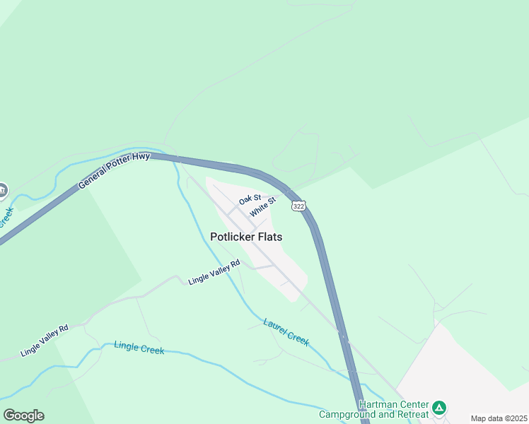 map of restaurants, bars, coffee shops, grocery stores, and more near 20 White Street in Milroy