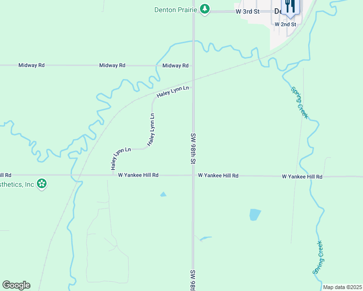 map of restaurants, bars, coffee shops, grocery stores, and more near 8225 Southwest 98th Street in Denton
