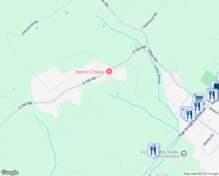 map of restaurants, bars, coffee shops, grocery stores, and more near 500 Danforth Lane in Glen Gardner