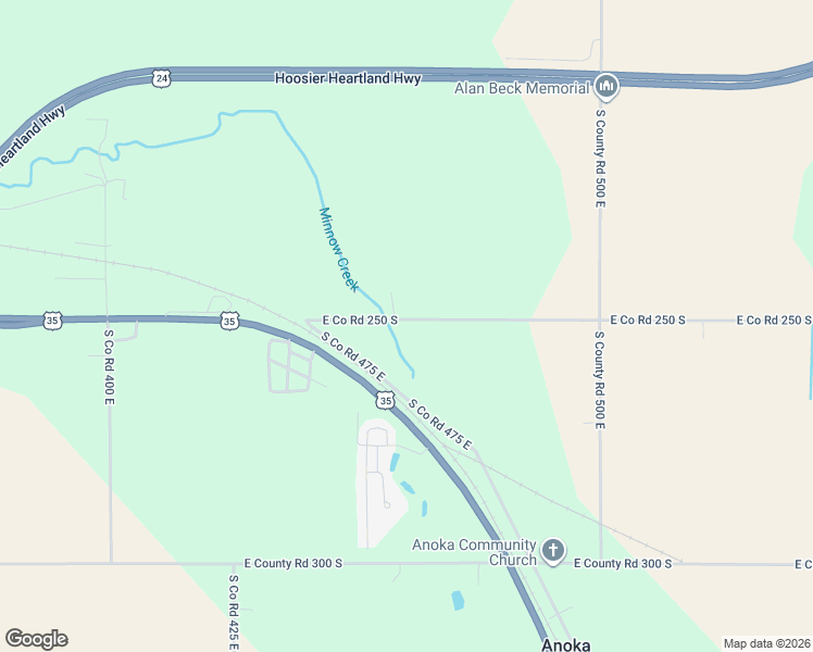 map of restaurants, bars, coffee shops, grocery stores, and more near 4614 East Co Road 250 South in Logansport
