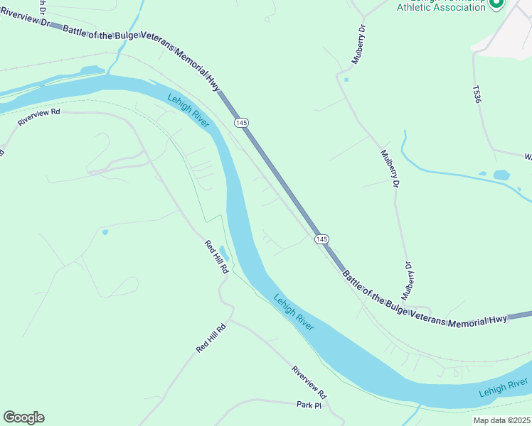 map of restaurants, bars, coffee shops, grocery stores, and more near 4733 3 Mile Lane in Walnutport