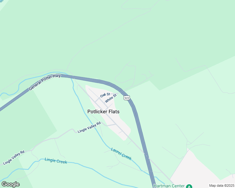 map of restaurants, bars, coffee shops, grocery stores, and more near Pleasant Lane in Milroy