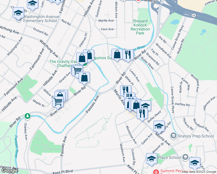 map of restaurants, bars, coffee shops, grocery stores, and more near in 