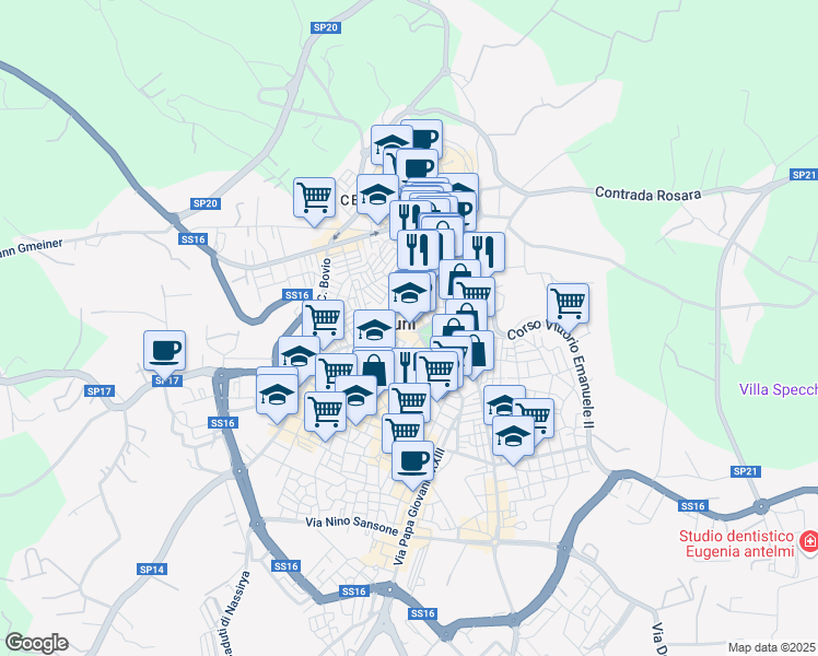 map of restaurants, bars, coffee shops, grocery stores, and more near in Ostuni