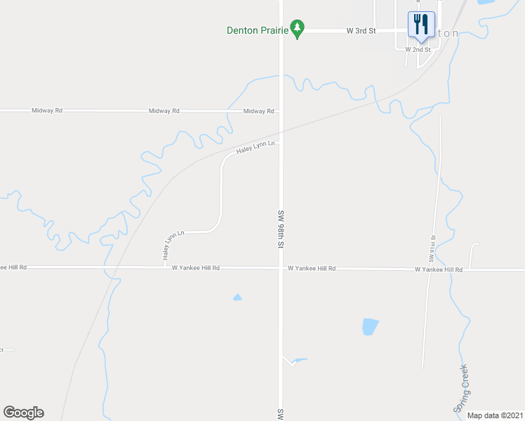 map of restaurants, bars, coffee shops, grocery stores, and more near 8225 Southwest 98th Street in Denton