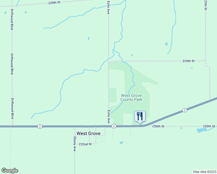 map of restaurants, bars, coffee shops, grocery stores, and more near 21944 Echo Avenue in Bloomfield