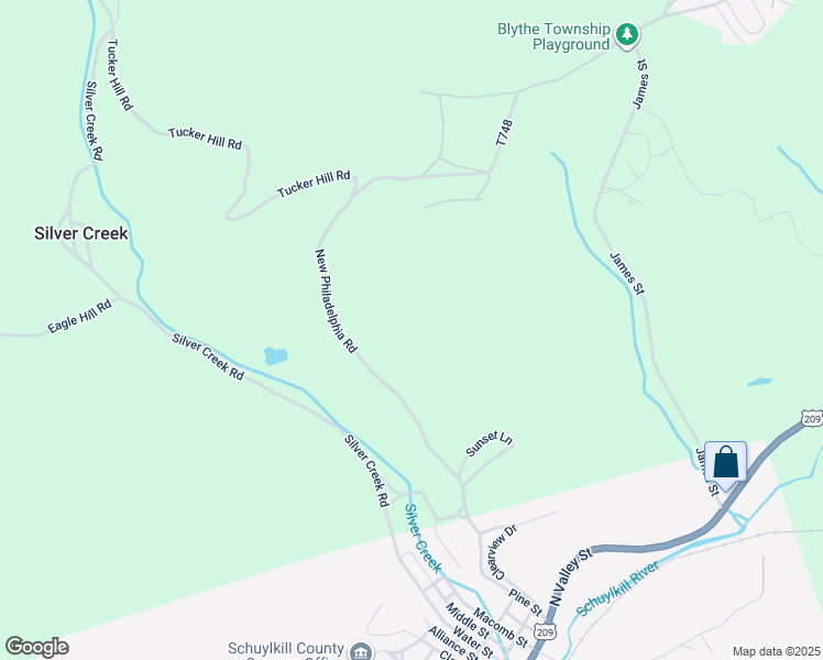 map of restaurants, bars, coffee shops, grocery stores, and more near in New Philadelphia