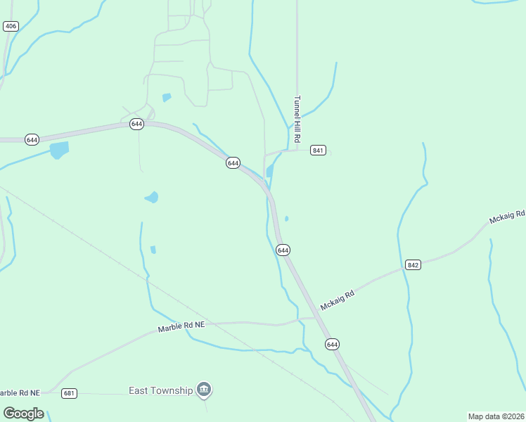 map of restaurants, bars, coffee shops, grocery stores, and more near 11801-11901 Highway 644 in Hanoverton