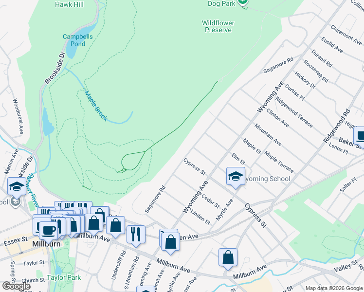 map of restaurants, bars, coffee shops, grocery stores, and more near 143 Sagamore Road in Essex County