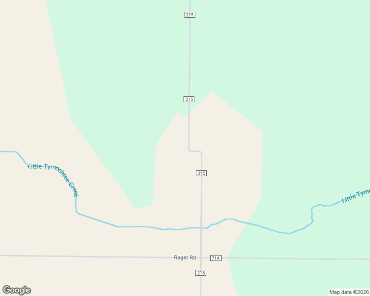 map of restaurants, bars, coffee shops, grocery stores, and more near 5989 County Road 215 in Forest