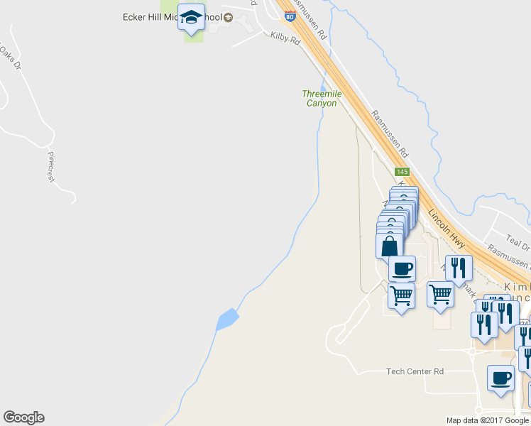 map of restaurants, bars, coffee shops, grocery stores, and more near 6841 N 2200 W in Park City