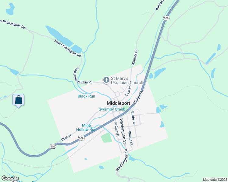 map of restaurants, bars, coffee shops, grocery stores, and more near 4 Kaska Street in New Philadelphia