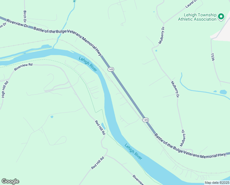map of restaurants, bars, coffee shops, grocery stores, and more near 4765 3 Mile Lane in Walnutport