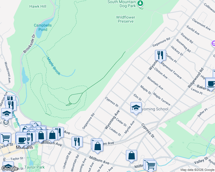 map of restaurants, bars, coffee shops, grocery stores, and more near 143 Sagamore Road in Essex County
