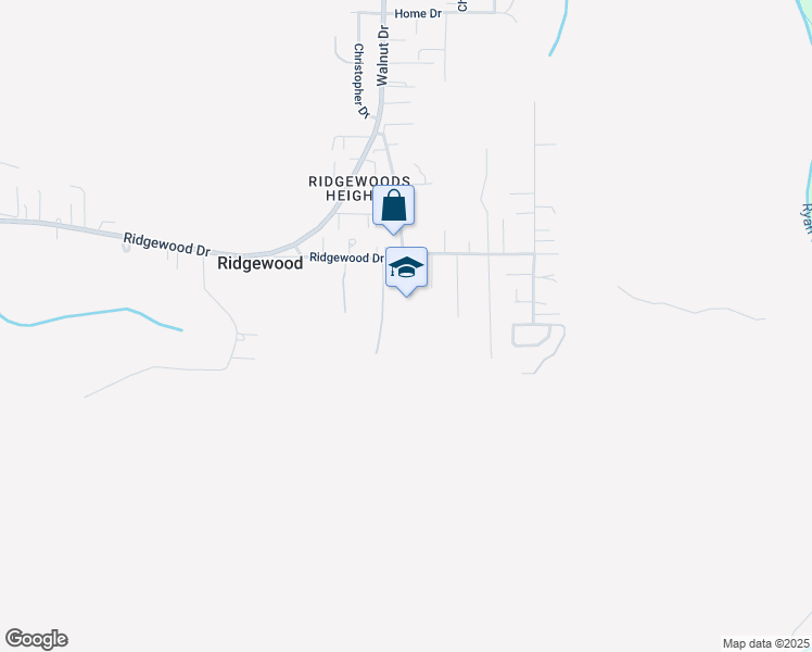 map of restaurants, bars, coffee shops, grocery stores, and more near 2060 Ridgewood Drive in Eureka