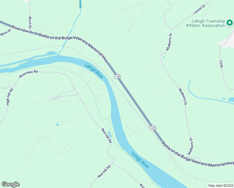 map of restaurants, bars, coffee shops, grocery stores, and more near 4771 3 Mile Lane in Walnutport