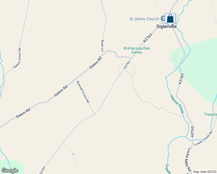 map of restaurants, bars, coffee shops, grocery stores, and more near 127-199 Siglerville Pike in Milroy