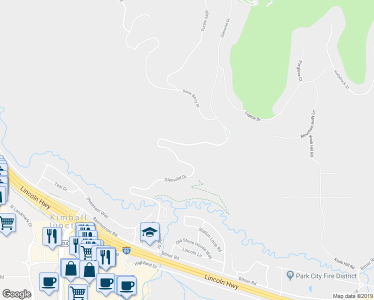 map of restaurants, bars, coffee shops, grocery stores, and more near 1059 Snow Berry Street in Park City