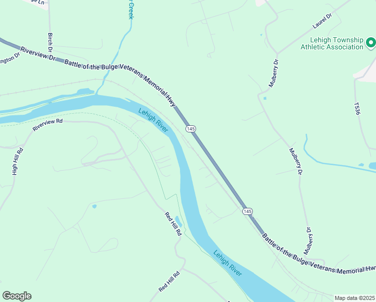 map of restaurants, bars, coffee shops, grocery stores, and more near 4789 3 Mile Lane in Walnutport