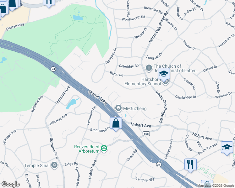 map of restaurants, bars, coffee shops, grocery stores, and more near 45 Addison Drive in Essex County