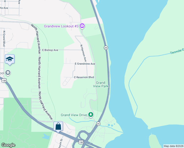 map of restaurants, bars, coffee shops, grocery stores, and more near 3716 North Harmon Avenue in Peoria
