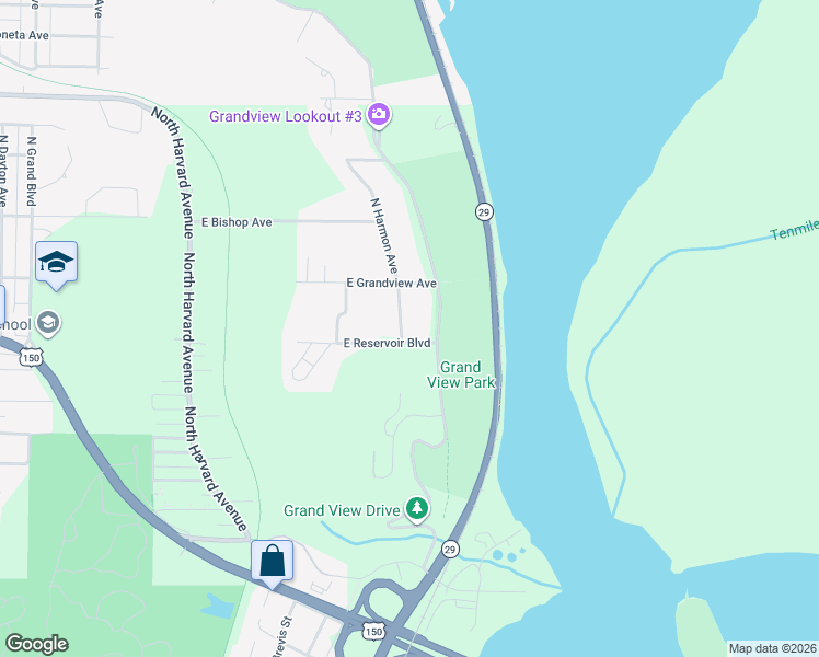 map of restaurants, bars, coffee shops, grocery stores, and more near 3716 North Harmon Avenue in Peoria