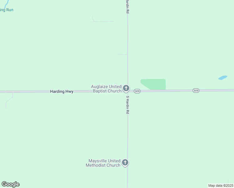 map of restaurants, bars, coffee shops, grocery stores, and more near 11863-11887 Harding Hwy in Harrod