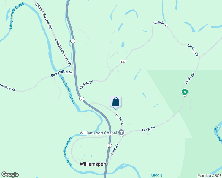map of restaurants, bars, coffee shops, grocery stores, and more near 45855 Carlisle Road in Lisbon