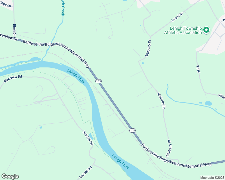 map of restaurants, bars, coffee shops, grocery stores, and more near 332 Riverview Drive in Walnutport