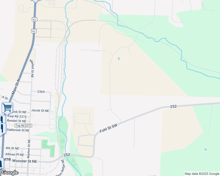 map of restaurants, bars, coffee shops, grocery stores, and more near Sterilite Street Northeast in Navarre