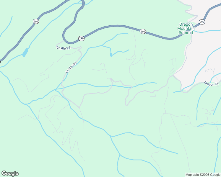 map of restaurants, bars, coffee shops, grocery stores, and more near Oregon Mountain Road in Trinity County