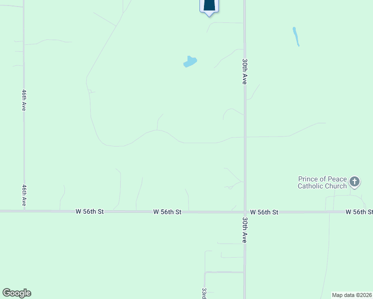 map of restaurants, bars, coffee shops, grocery stores, and more near 3375 West 56th Street in Kearney