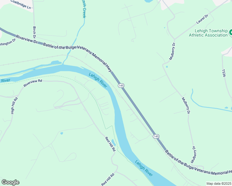 map of restaurants, bars, coffee shops, grocery stores, and more near 4807 3 Mile Ln in Walnutport