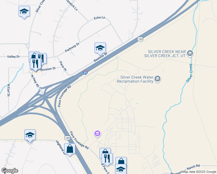 map of restaurants, bars, coffee shops, grocery stores, and more near 7147 Woods Rose Drive in Park City