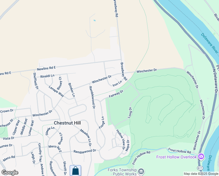 map of restaurants, bars, coffee shops, grocery stores, and more near 885 Iron Lane in Easton