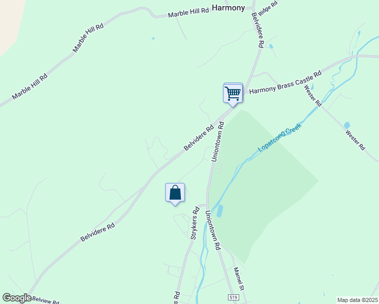 map of restaurants, bars, coffee shops, grocery stores, and more near 2220 Belvidere Road in Phillipsburg