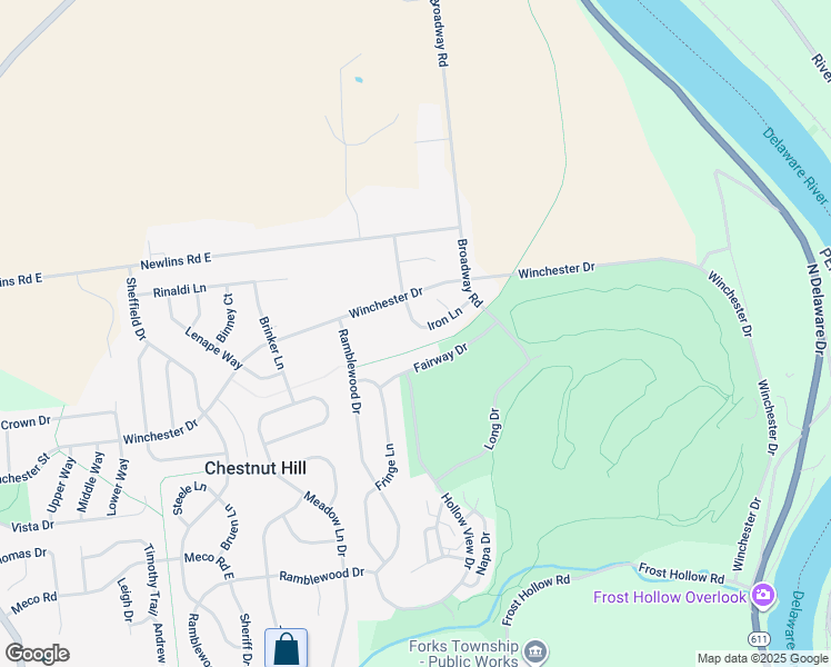 map of restaurants, bars, coffee shops, grocery stores, and more near 885 Iron Lane in Easton
