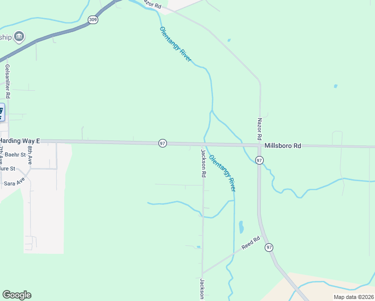 map of restaurants, bars, coffee shops, grocery stores, and more near 7775 Millsboro Road in Galion