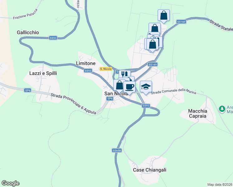 map of restaurants, bars, coffee shops, grocery stores, and more near in 