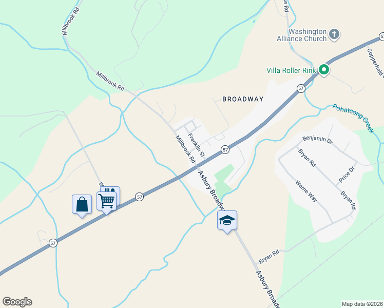 map of restaurants, bars, coffee shops, grocery stores, and more near 2 Audrey Lane in Washington