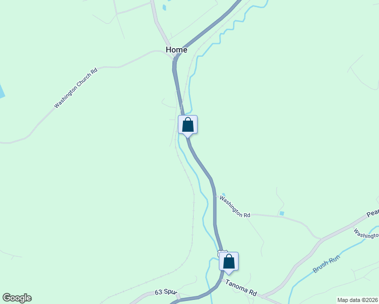 map of restaurants, bars, coffee shops, grocery stores, and more near 5015 Route 119 Highway North in Home