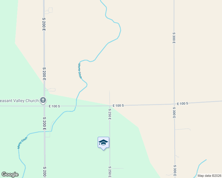 map of restaurants, bars, coffee shops, grocery stores, and more near 2501 East 100 South in Decatur