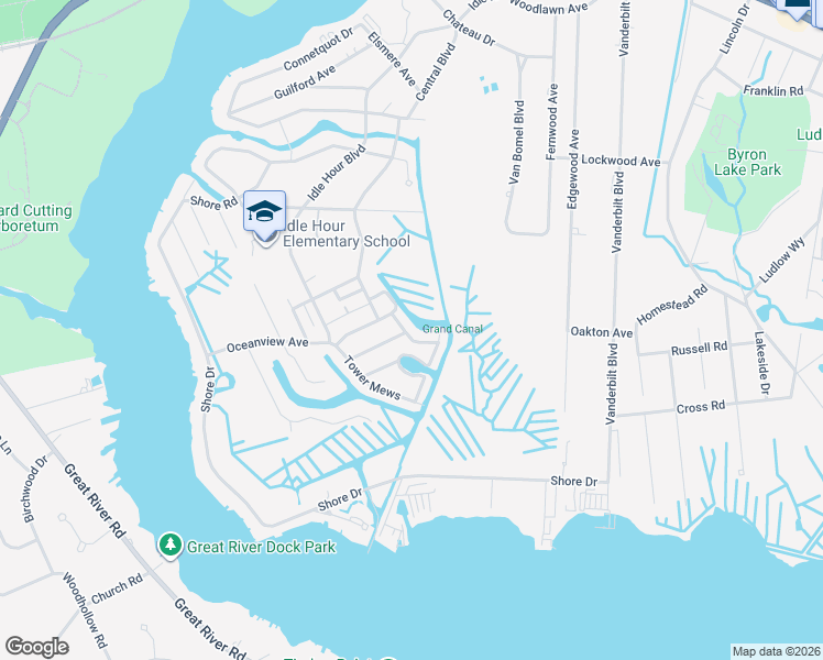 map of restaurants, bars, coffee shops, grocery stores, and more near 72 Canal Road in Oakdale